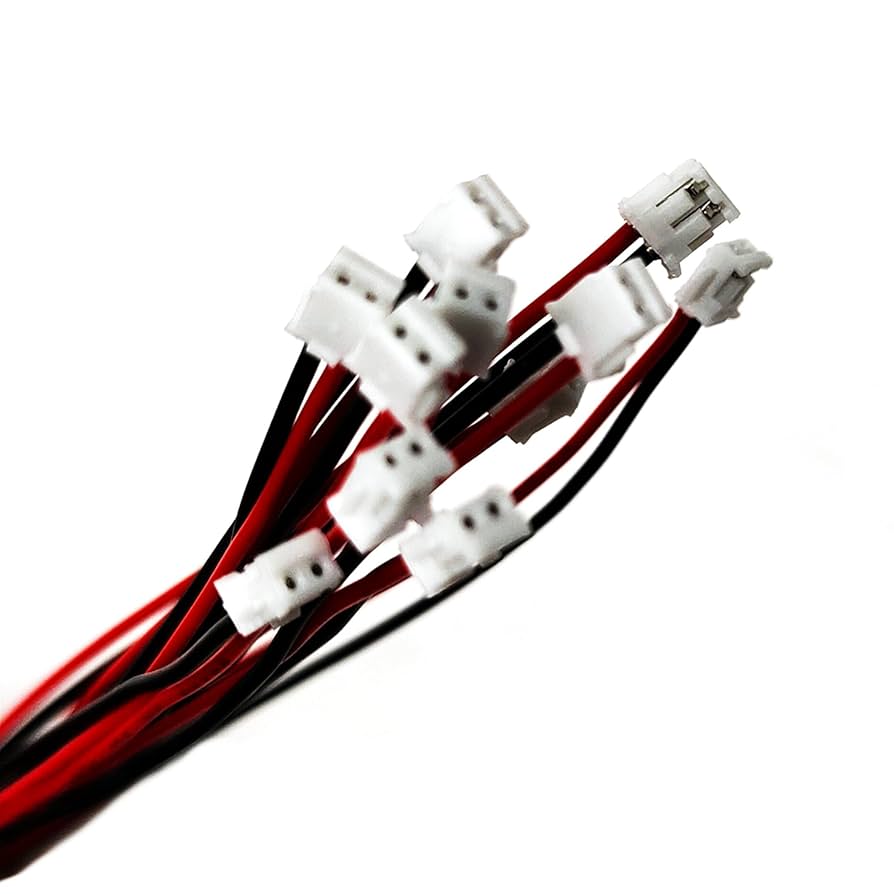 u5g tyhhh 10 Pairs JST ZH1.5mm 2Pin Mini Micro Electrical Male and