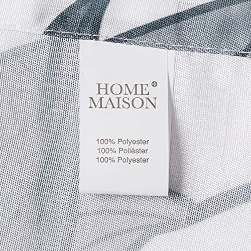 Home Maison Faux Silk Curtain Set, Grey-Blue, 55x84(2 Piece), W 55" x L 84" (1 Panels) - Image 4