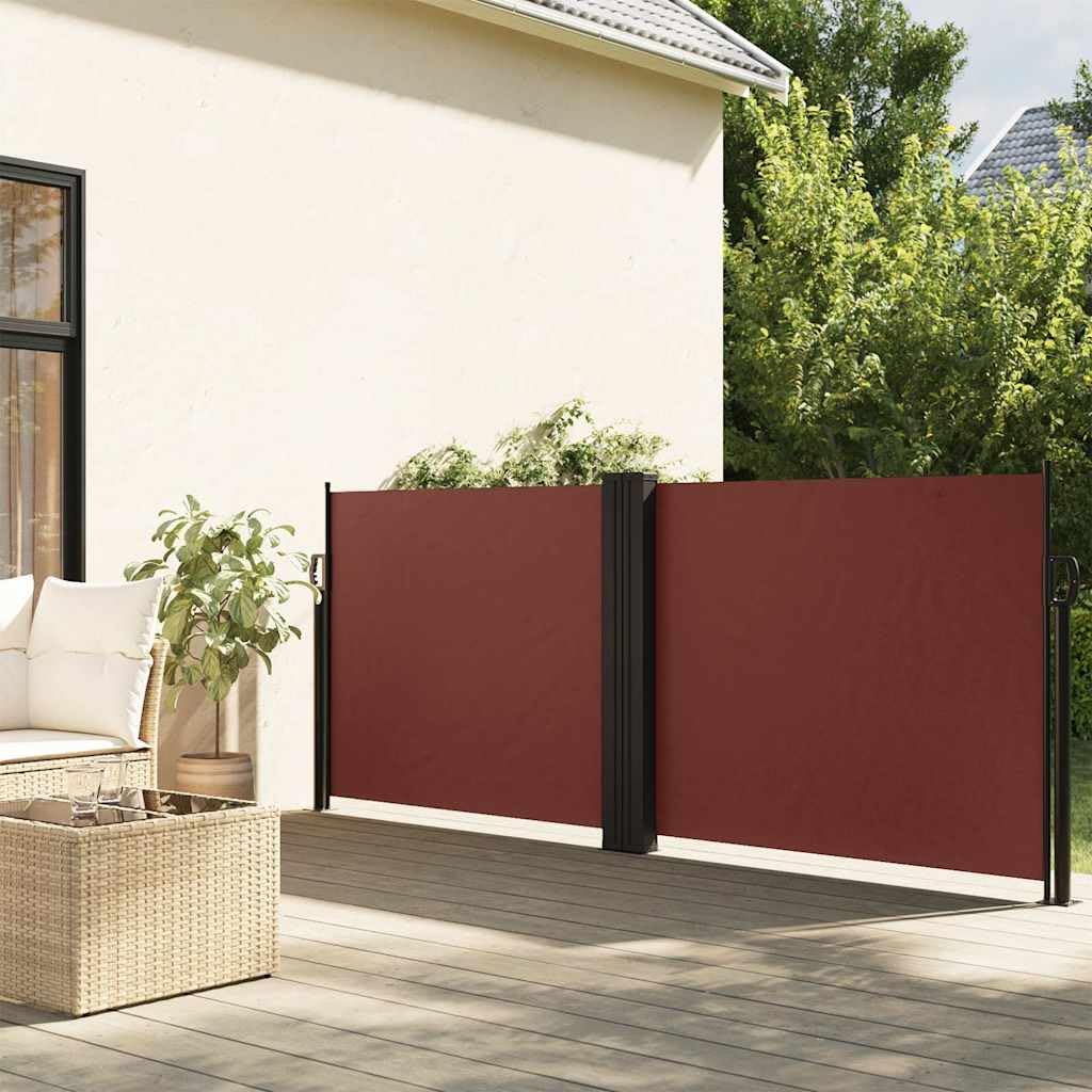 Store latéral marron pour jardin et balcon, le brise-vue idéal