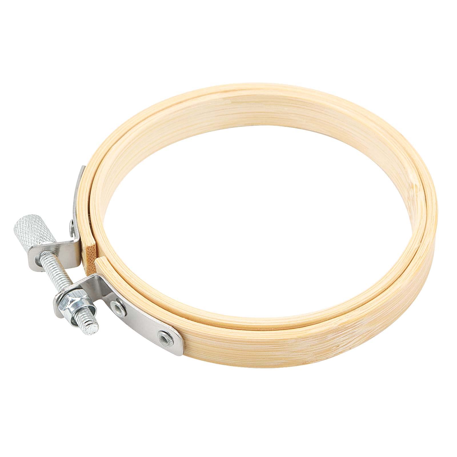 SEUNMUK 15 PCS 3 Inch Small Embroidery Hoops, Embroidery Cross Stitch Hoop Circle Bamboo Hoops for DIY Art Crafting - Image 4