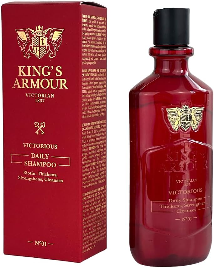 King’s Armour Victorious Daily Shampoo, biotine, verdikt, versterkt, reinigt, 350 ml
