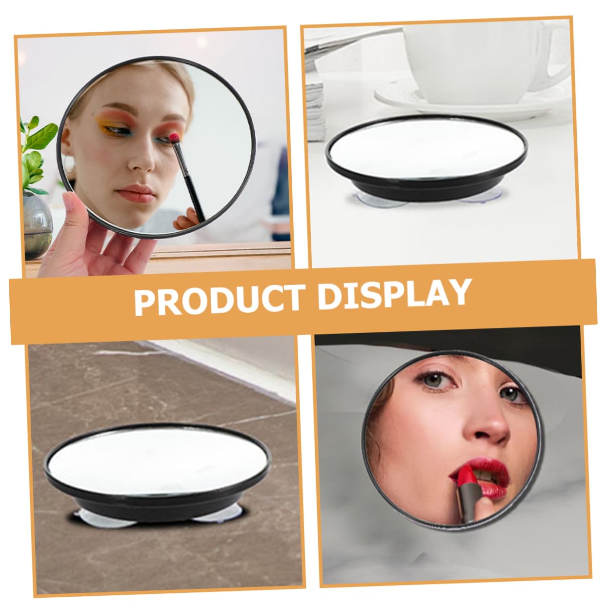 Beavorty Specchio Da Trucco Con Ingrandimento 30x 5 Pezzi Per Bagno Design Portatile