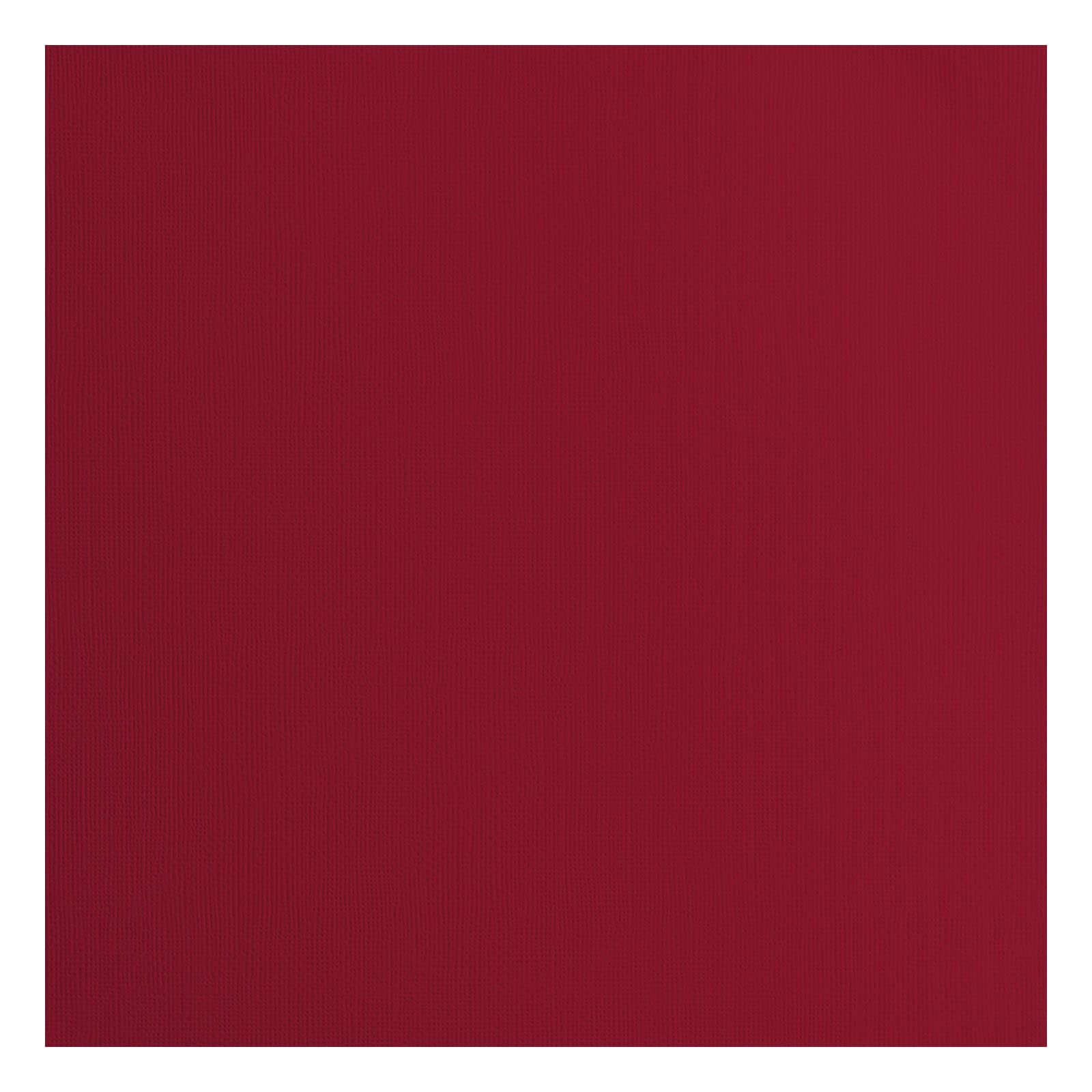 Florence Cardstock Textured, Coloured Card Making Supplies 12 x 12 inch, Red, 20 Sheets