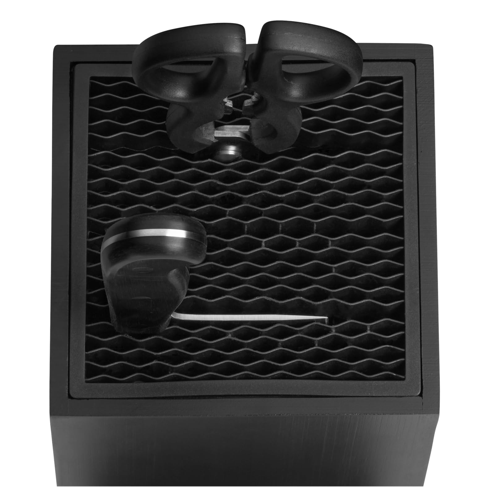 WMF Bloc couteaux vide, Bois laqué noir, Contient jusqu'à 15 couteaux de cuisine, Protection optimale des lames, Acier inoxydable Cromargan, Plastique de haute qualité, FlexTec 1893864500