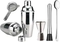 Generic Kit Caipirinha Profissional Coqueteleira 500ml 5 Peças Inox