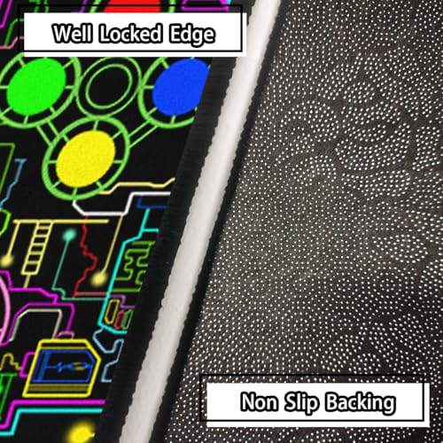 Gamepad Shaped Carpet Rug - Gamepad Shaped Area Rug for Boys Bedroom Gaming Themed Area Rugs Kids Boys Gaming Room Decor, 3x5 Feet
