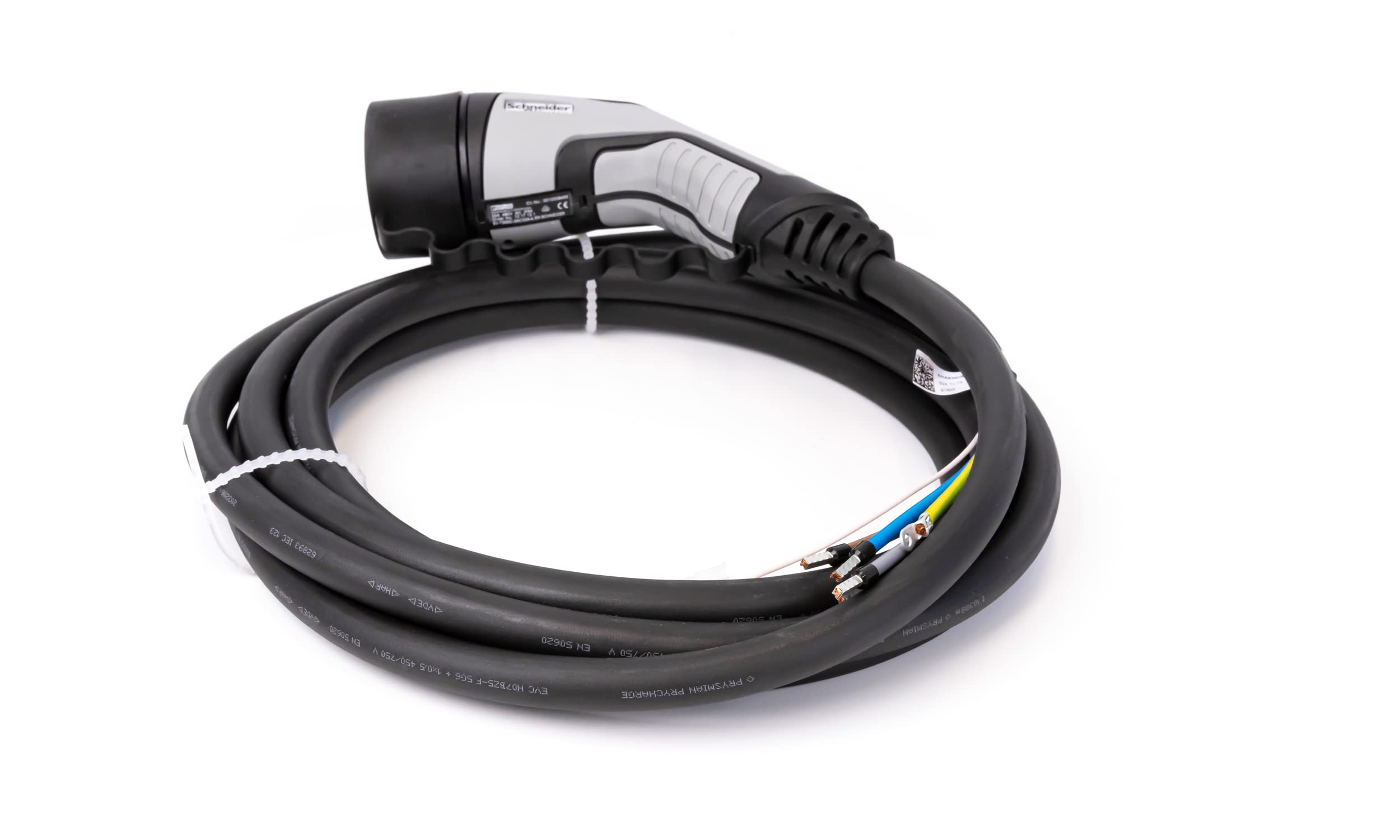 Schneider Electric, EVlink, EVP1CBS323C45, cable adjunto, T2 32A 3-Ph IEC 4,5 m Smart Wallbox