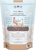 Vista 2 de Mile Four Grano de pollo para pollitos – Pollos de 0 a 8 semanas, 100% mineral natural de grano de pollo cuarcita, grano de aves de corral, ayuda