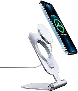 Nillkin Mag-Safe - Supporto pieghevole per telefono, base di montaggio per caricabatterie mag-afe, compatibile con iPhone 12 Pro Max/12 Pro/12/12 Mini (non include caricatore Mag-Safe)