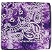 Zad Unisex Tie Dye Paisley Print Bandana Headband Scarf Face Covering, Purple