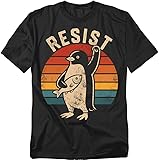 Popfunk Resist Penguin T Shirt – Funny Environmental Activism Tee for Men or Women,...