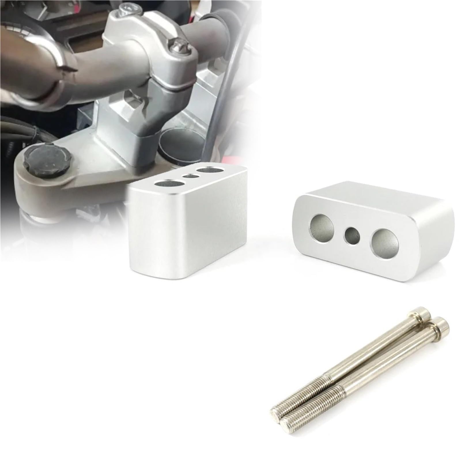 Kit fixation rehausseur de guidon moto haut de gamme pour R1200GS