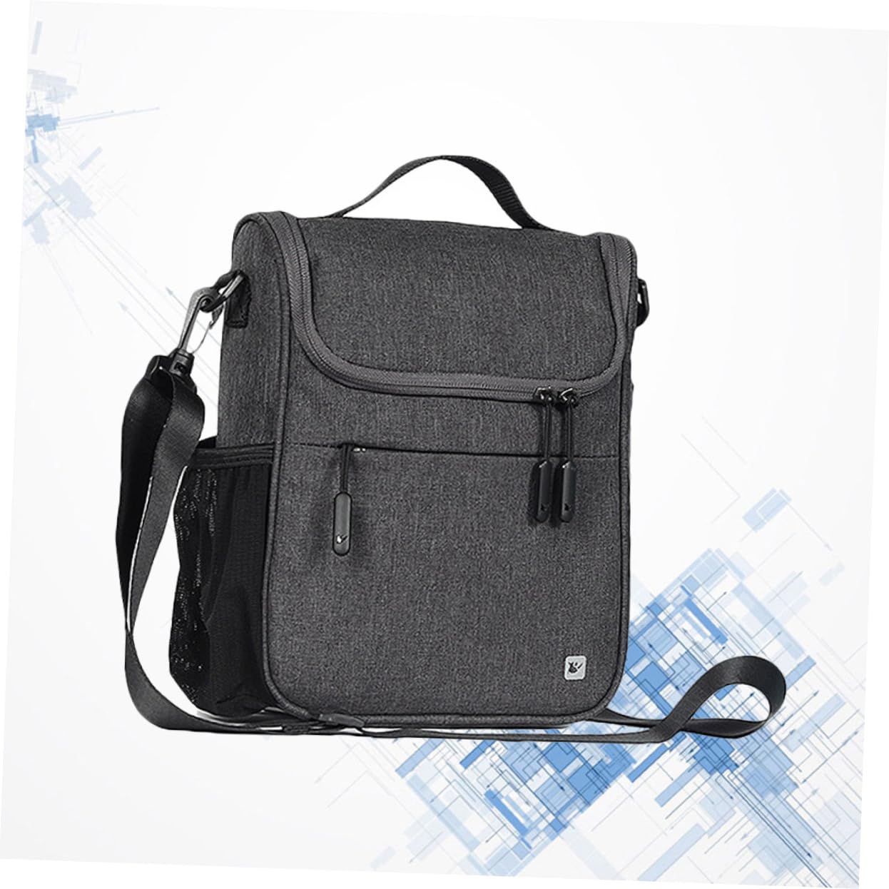 Happyyami Fahrradlenkertasche 5l Große Lenkertasche aus Polyester | Abnehmbare Fronttasche mit Druckverschlüssen, Multifunktionales Design, für Fahrrad und Elektroauto Zufälliger Stil