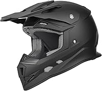 Vista 1 de GLX GX23 - Casco para Dirt Bike/Motocross - Negro Mate, Pequeño - Aprobado por el DOT