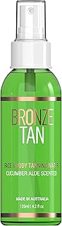 Bronze Tan Self Tanning Water Spray For Face | Hydrating Self Tan Water for a Natural Sunless Tan | Self Tanner Ideal for All Skin Types | Buildable Fake Tan 125ml(4.2 fl oz)