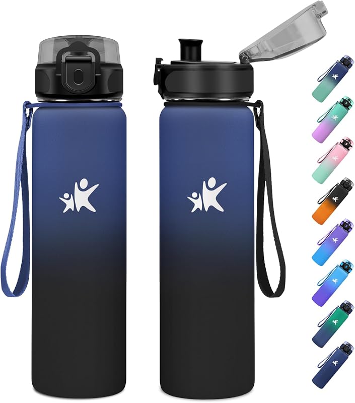 Insulated Water Bottle, 1 L, Insulated Bottle, BPA-Free Stainless Steel Water Bottle for School, Office, Outdoor, Sport