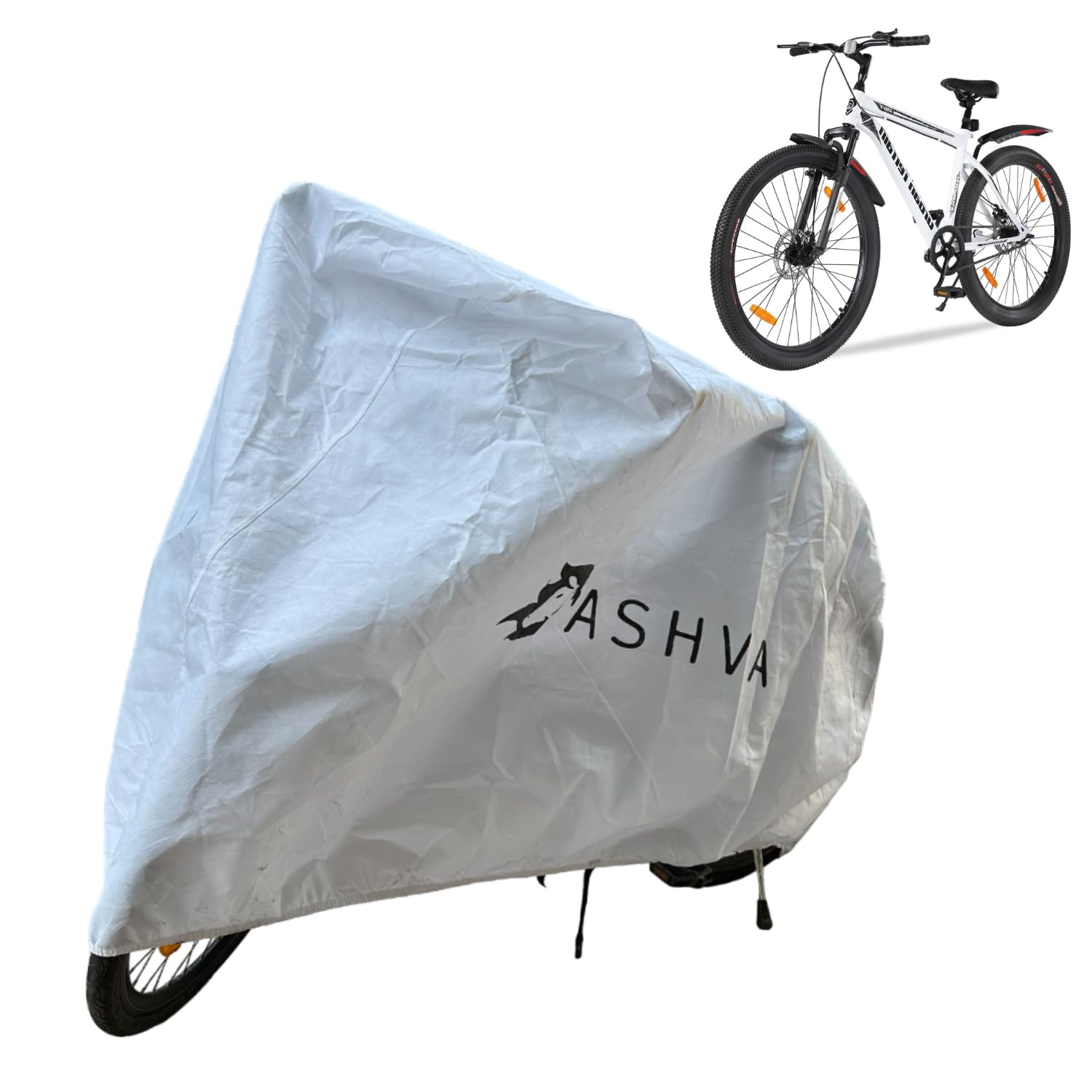 ASHVA Premium Bicycle Cover, 100% WaterProof, UV, Heat & DustProof, Ultimate Protection for Your Bicycle, Compatible with all Models, White (B0D6RMFWR7) Amazon Price History, Amazon Price Tracker