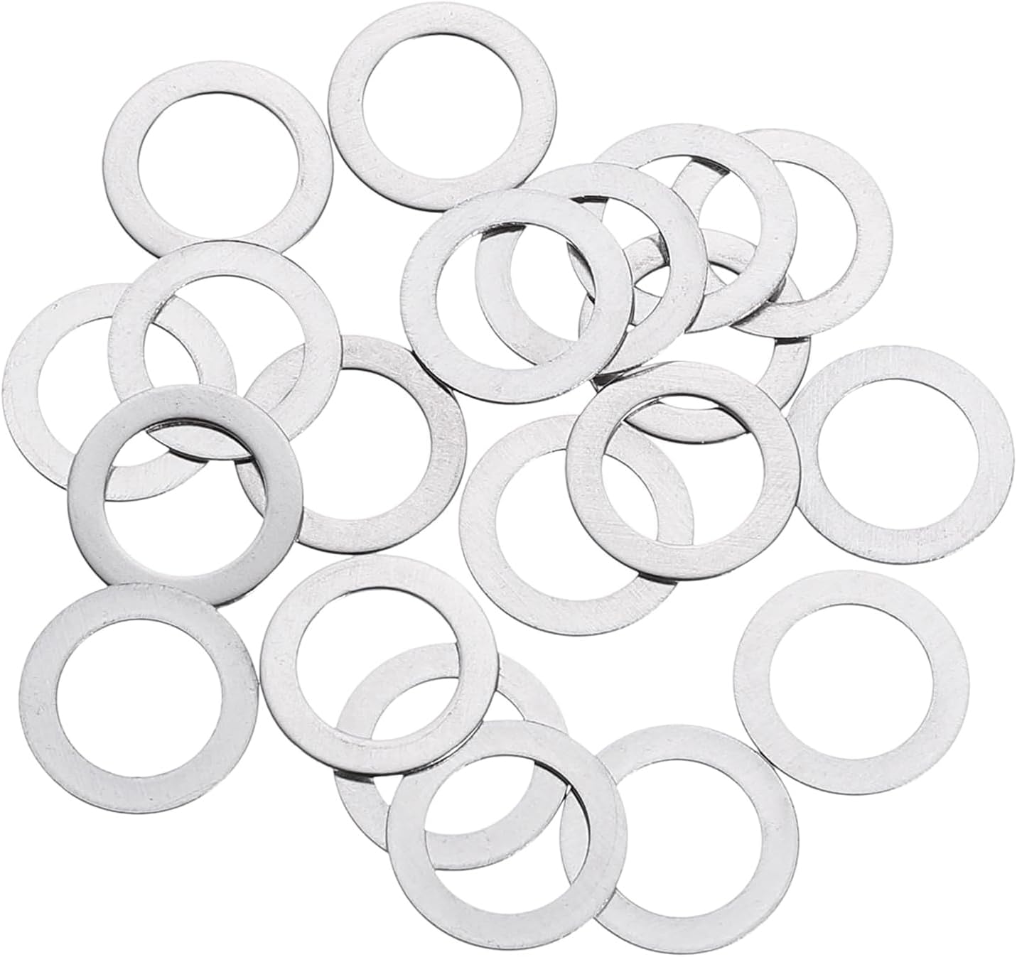 TA-VIGOR 100pcs M10 Flat Washers 10x16x0.5mm, Thickened 304 Stainless Steel Flat Spacers for Screws & Bolts & Threaded Rods, for Models, Automotive, Electronics & Miniature Projects
