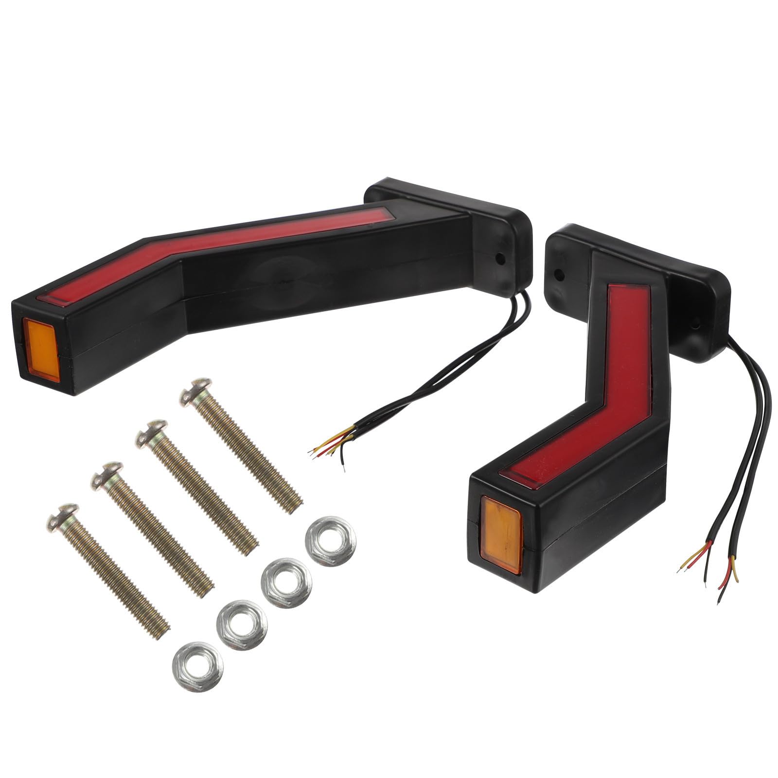 VALICLUD 2 Pezzi Luce LED Laterale per Camion e Rimorchio 33 LED Tri-colore | Abs e Pc, Alta Luminosità e Bassa Emissione Termica, Installazione Semplice per Veicoli e Auto