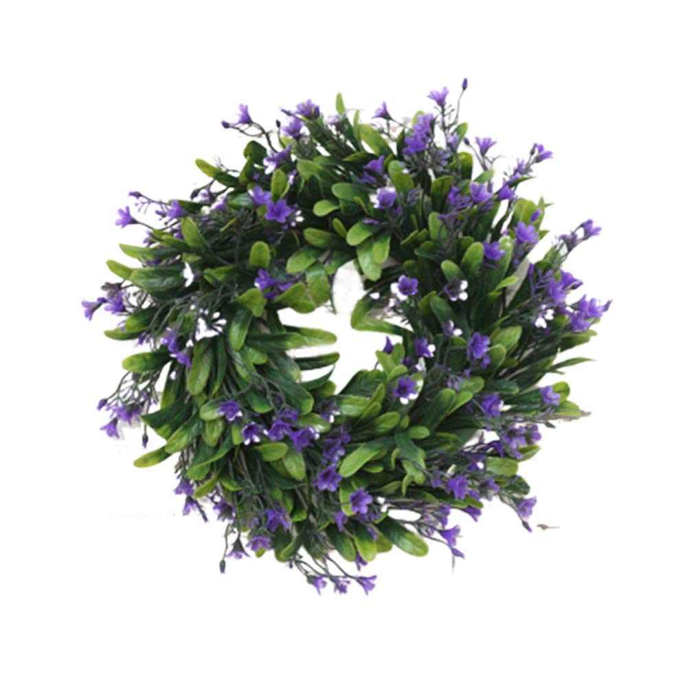 Guirlande De Noël Festival Porte Mur Ornement en Plastique Guirlande Guirlande Décoration Murale pour La Fête De Noël Maison Porte 33cm