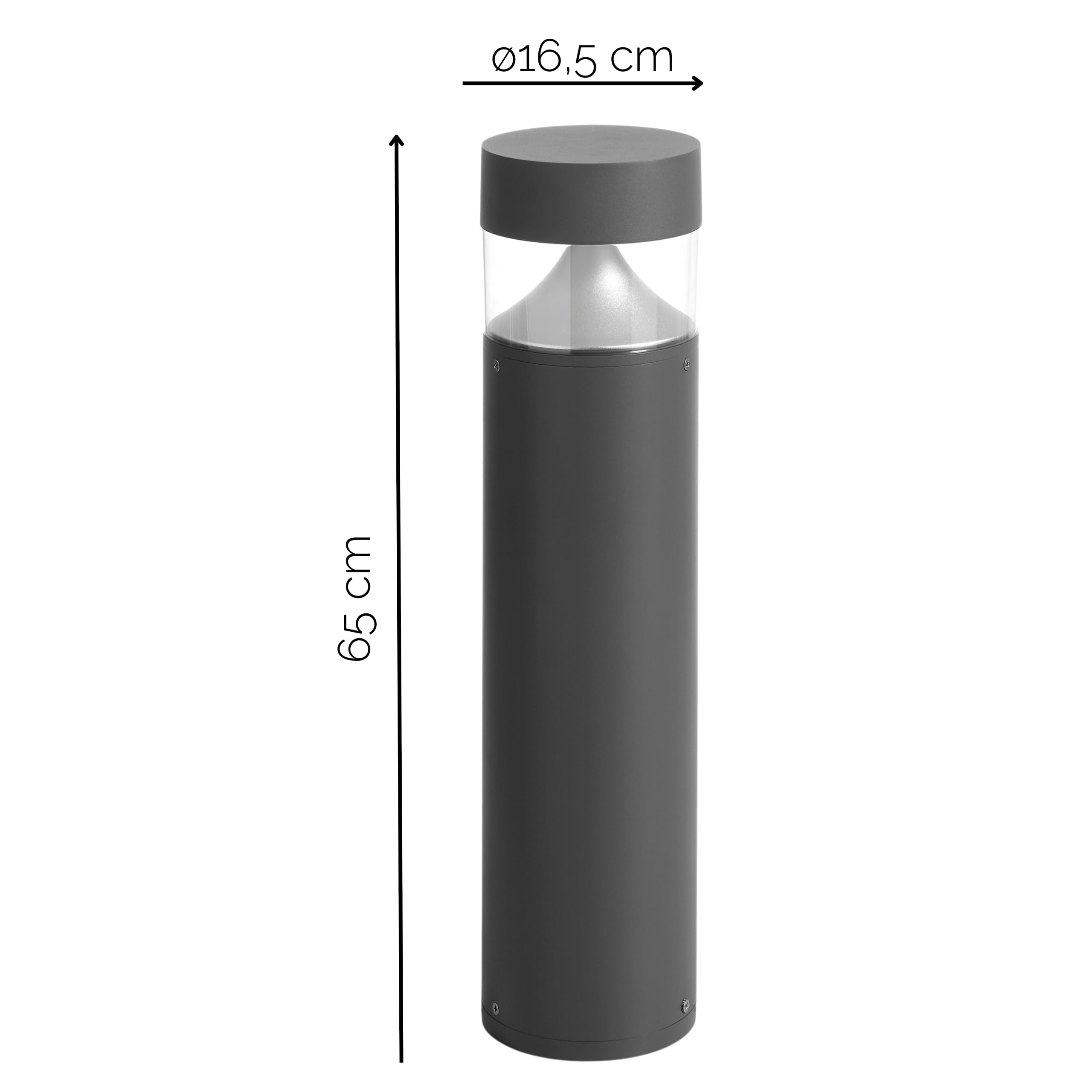 Dopo Bindella lampa solarna IP54 LED 8 W 800 lm 3 K antracyt