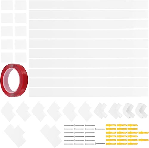 GALPADA Kit de ocultador de cables con tornillos y acoplamientos, para montaje en pared, para el hogar y la oficina, cubiertas de alambre de fácil