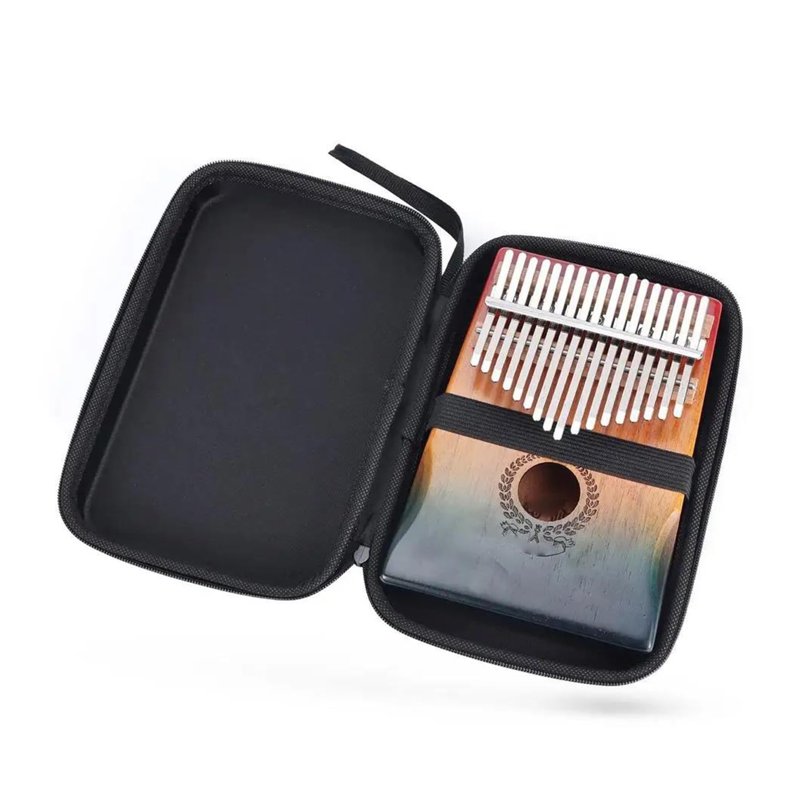 Pianino Kciukowe Kalimba 17-klawiszowa Klawiatura Kalimba Mahoń Thumb Piano Music Mini Finger Piano Instrument Muzyczny Kolor Gradient