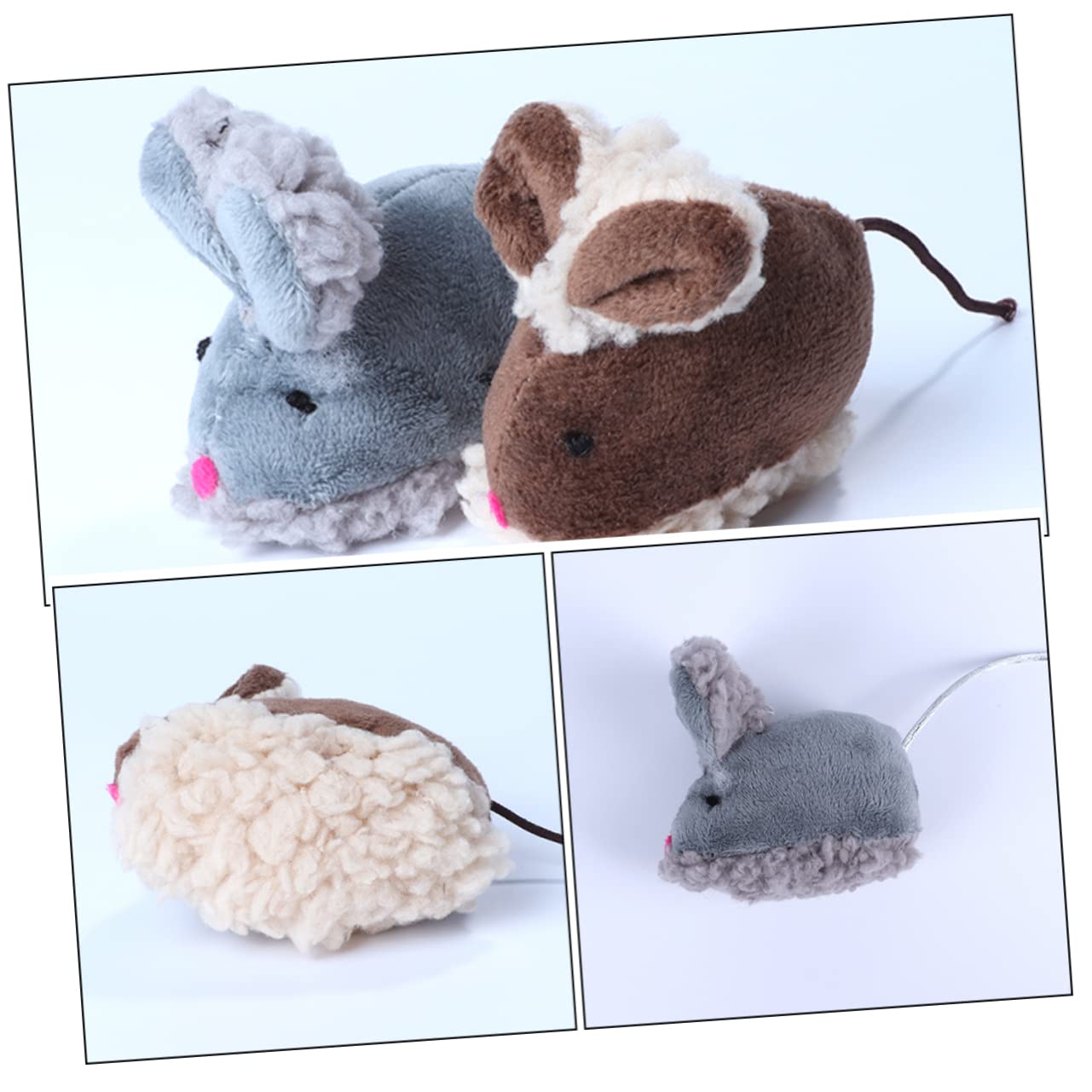 SUPVOX 20pièces Jouets Forme De Souris pour Chats Jouets Interactifs Mignons pour Chats Intérieur Stimule Le Comportement De Chasse Jeu