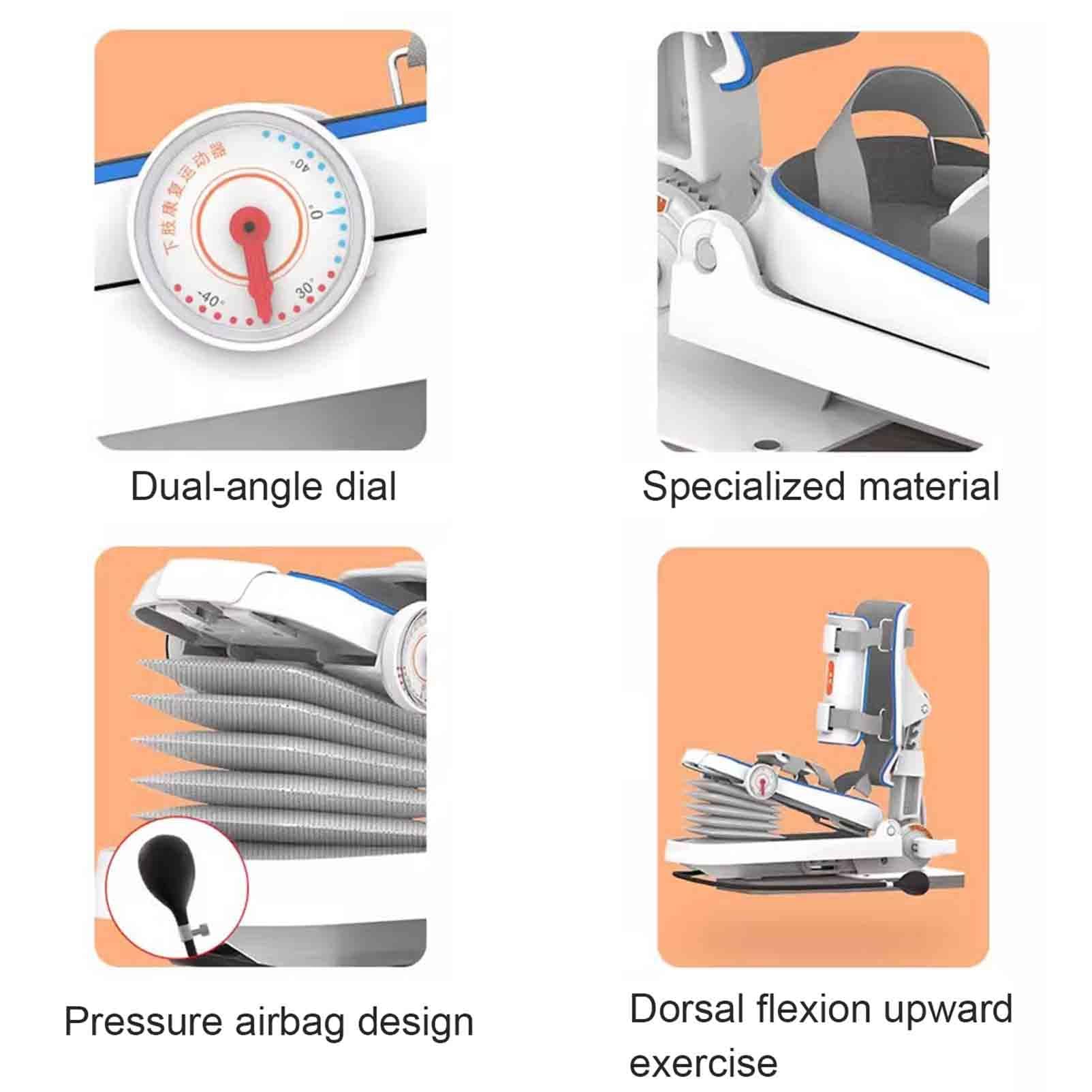 Attrezzo per l'Allenamento della Riabilitazione Dell'Articolazione della Caviglia, Attrezzo per Lo Stretching Dell'Articolazione della Caviglia, Trainer Post-Operatorio per la Caviglia,manual