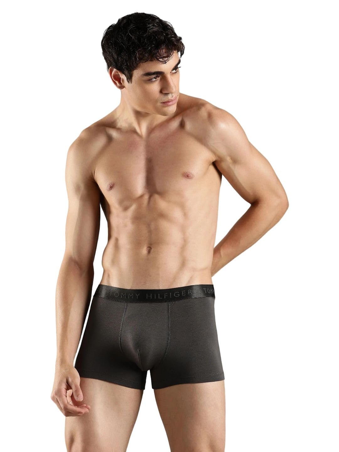 Low Rise Solid Navy Trunk-image-23