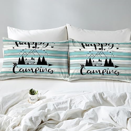 Miniatura 7 de Juego de ropa de cama para cámper, sábanas de cama de tamaño matrimonial, sábana bajera rústica para niños, adolescentes y adultos, juego de