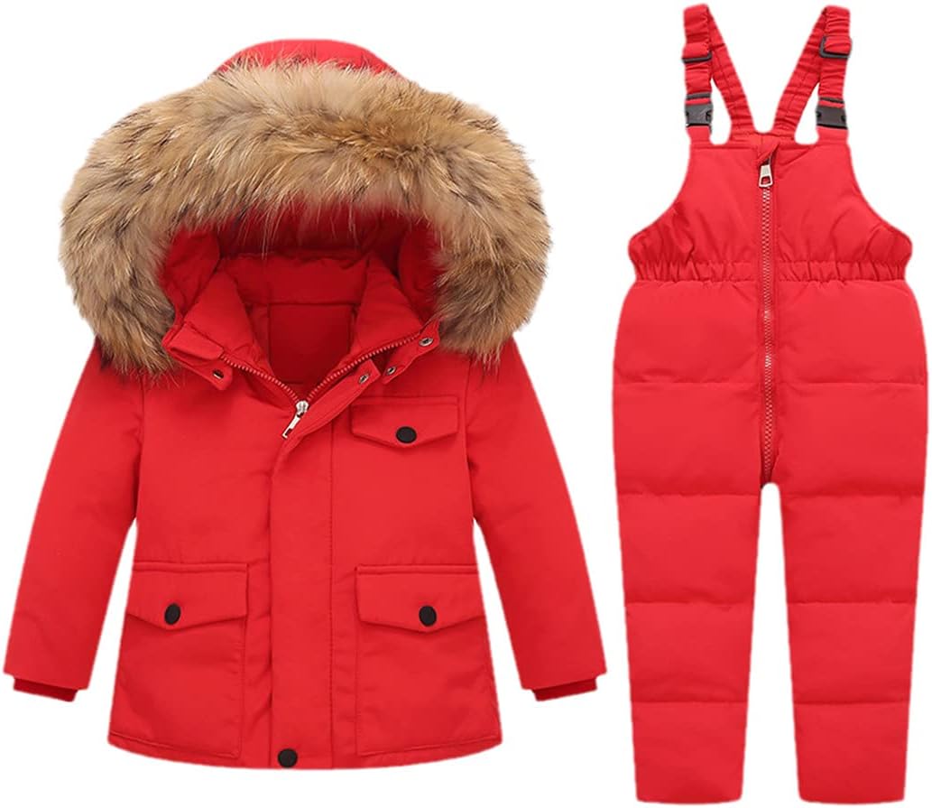 Winter Jackets for Girl Kids Snowsuits Duck Down Parka Coat Boy Outerwear Children Warm Overalls Baby Boy Jumpsuit