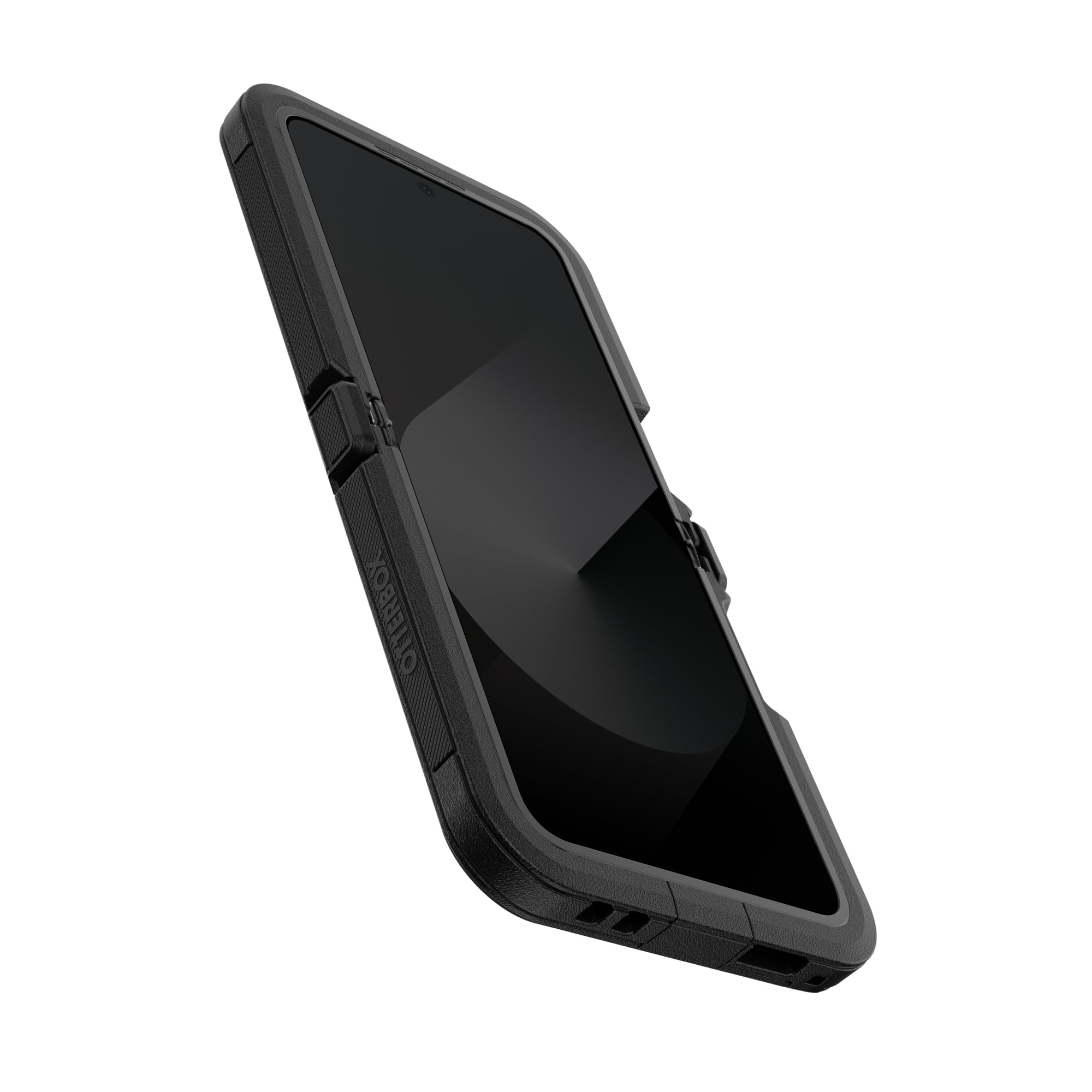 OtterBox Funda para Galaxy Z Flip6 Defender Series XT, Negra, sin Pantalla, protección de bisagra Resistente, Accesorio de cordón, Compatible con PowerShare y Carga inalámbrica