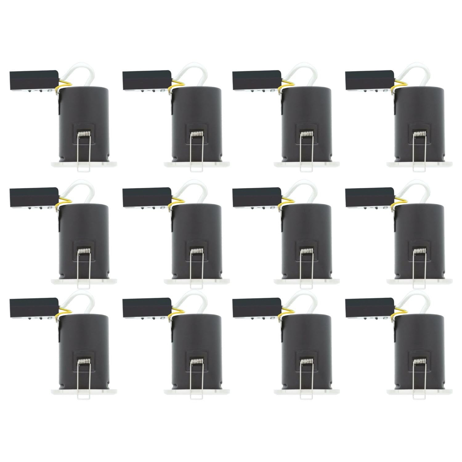 First Choice Lighting Set Of 12 Fire Bathroom DownlightsChrome Ip65 Recessed Downlights from B&Q