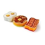 Genuine Fred Breakfast Scrub Sponges, Set of 3, Assorted Styles