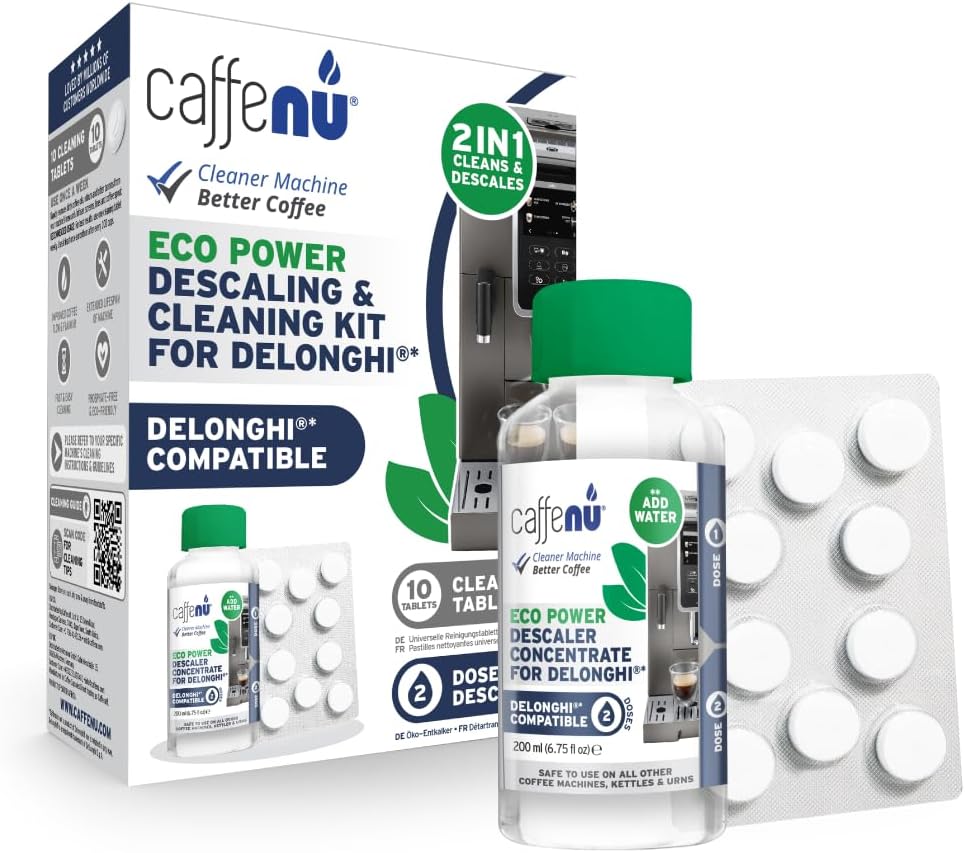 Caffenu Cleaning & Descaling Kit Compatible with DeLonghi Coffee Machines