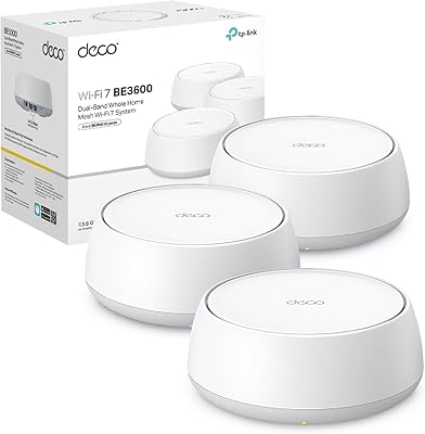TP-Link WiFi 7 Deco BE3600 Mesh WiFi, BE3600Mbps, Dual Band, Canali 160MHz, 2 Po