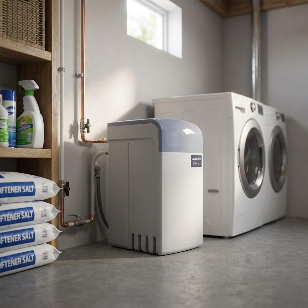 Suinga DÉCALCIFIANT AGUAPLUS 15 litres, Détartrant hydraulique compact avec des performances élevées et un minimum d'espace occupé., capacité pour 6 personnes ou 2 salles de bains, mesures 60x35x62 cm