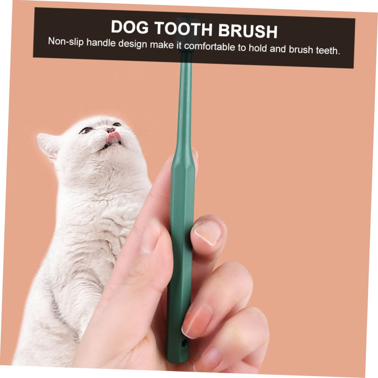 SUPVOX 3 Set Di Spazzolini Da Denti Per Cani Con Setole Morbide E Portatili Per Animali Domestici Pulizia Orale A 360 Gradi in Plastica Per Gatti E Cani 4 Pezzi*3