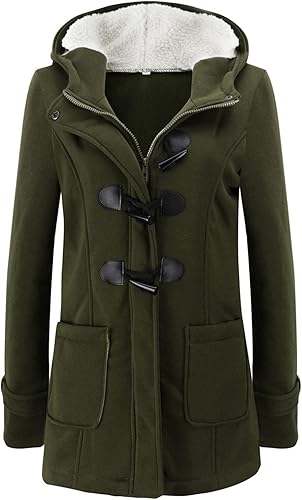 Abrigos de invierno para mujer, estilo casual, a la moda, suelto, color sólido, con cuello de vellón, bolsillos, abrigos 2022