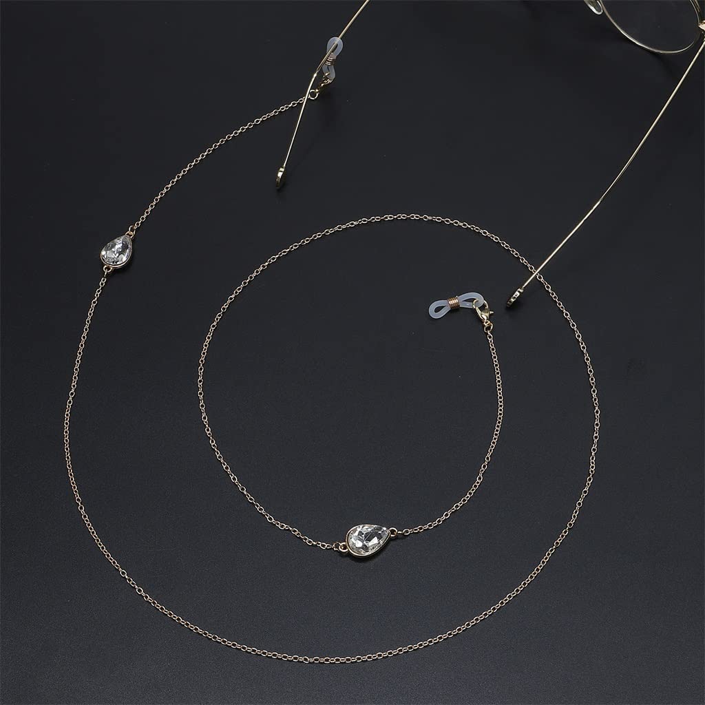 Accessoires Metall Brillenschnüre Wassertropfen Anhänger Brillenketten Modeaccessoires
