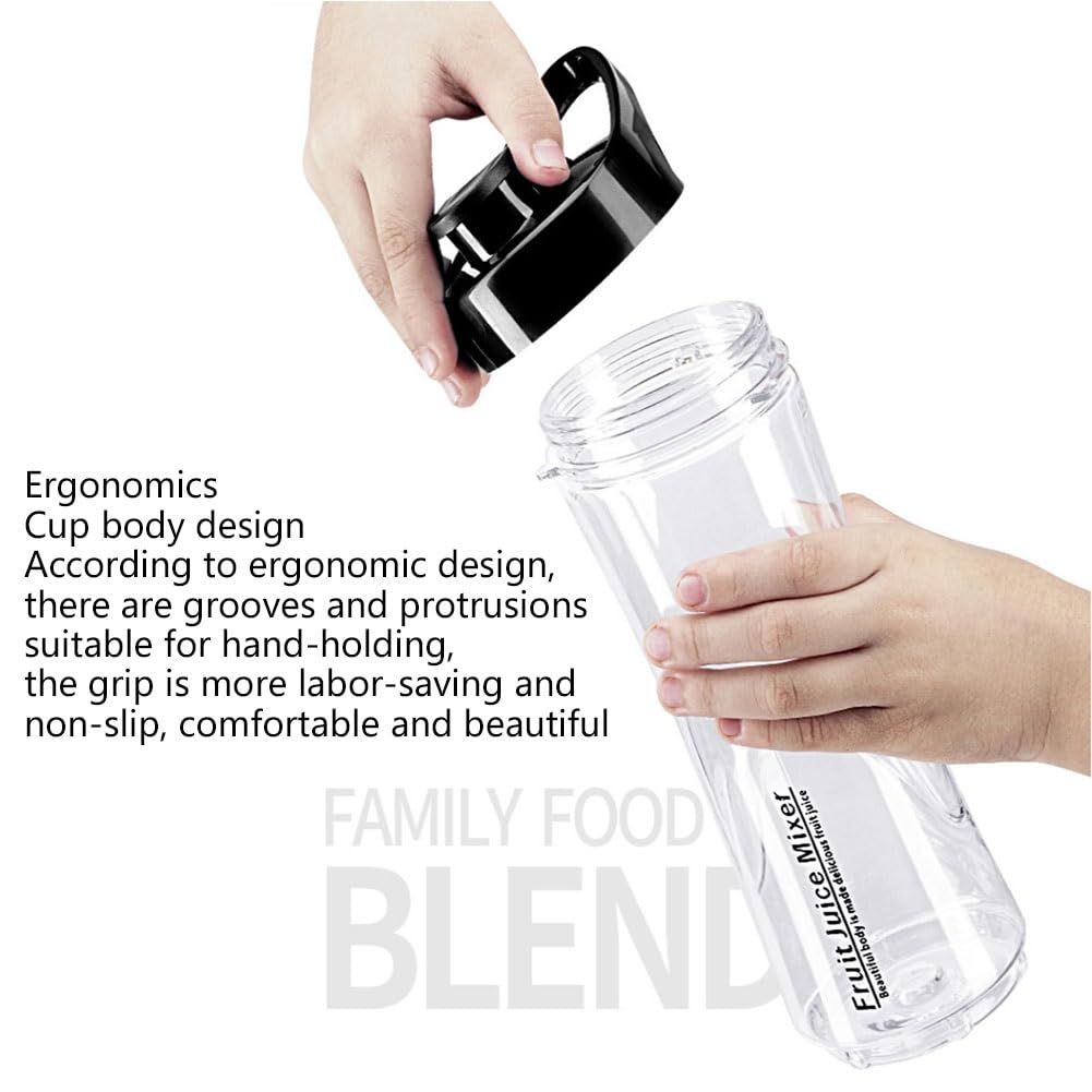 PAHION Frullatore Smoothie Maker Blender Milkshakes Blender Smoothie Tritatutto per Ghiaccio con 4 Lame in Acciaio Inossidabile 22000 RPM con Bottiglie Tritan Senza BPA per Ghiaccio, Frutta E Verdura