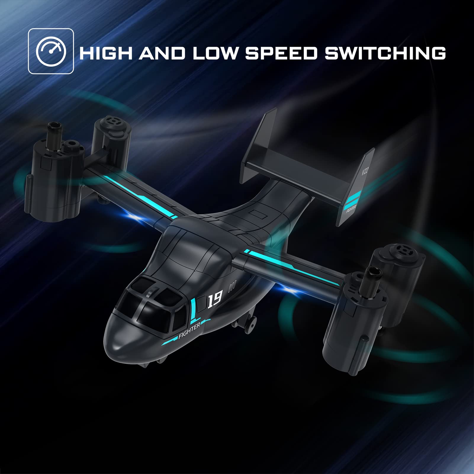 Dron RC z kamerą 720P tryb Landmodus Auto-Hover Headless Start Lądowanie 3D Flip 2 akumulator