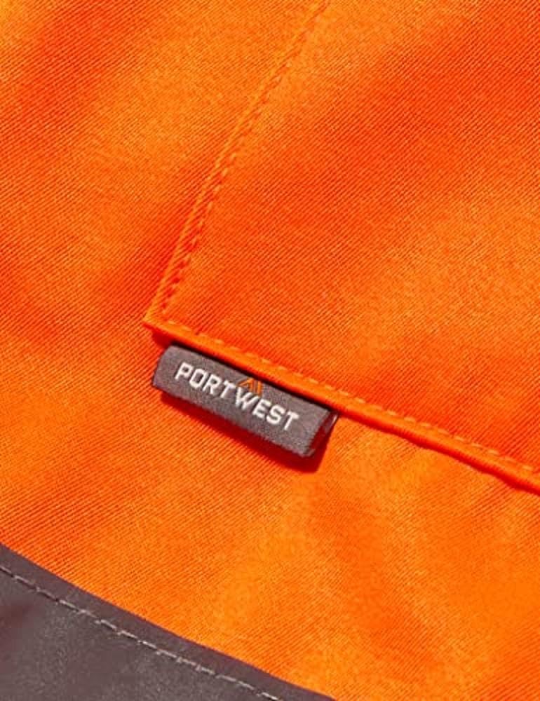 Portwest TX55 Hommes Nantes Combinaison de Travail à Haute Visibilité Réfléchissante Combinaison de Sécurité Classe 3 Orange/Marine, XL