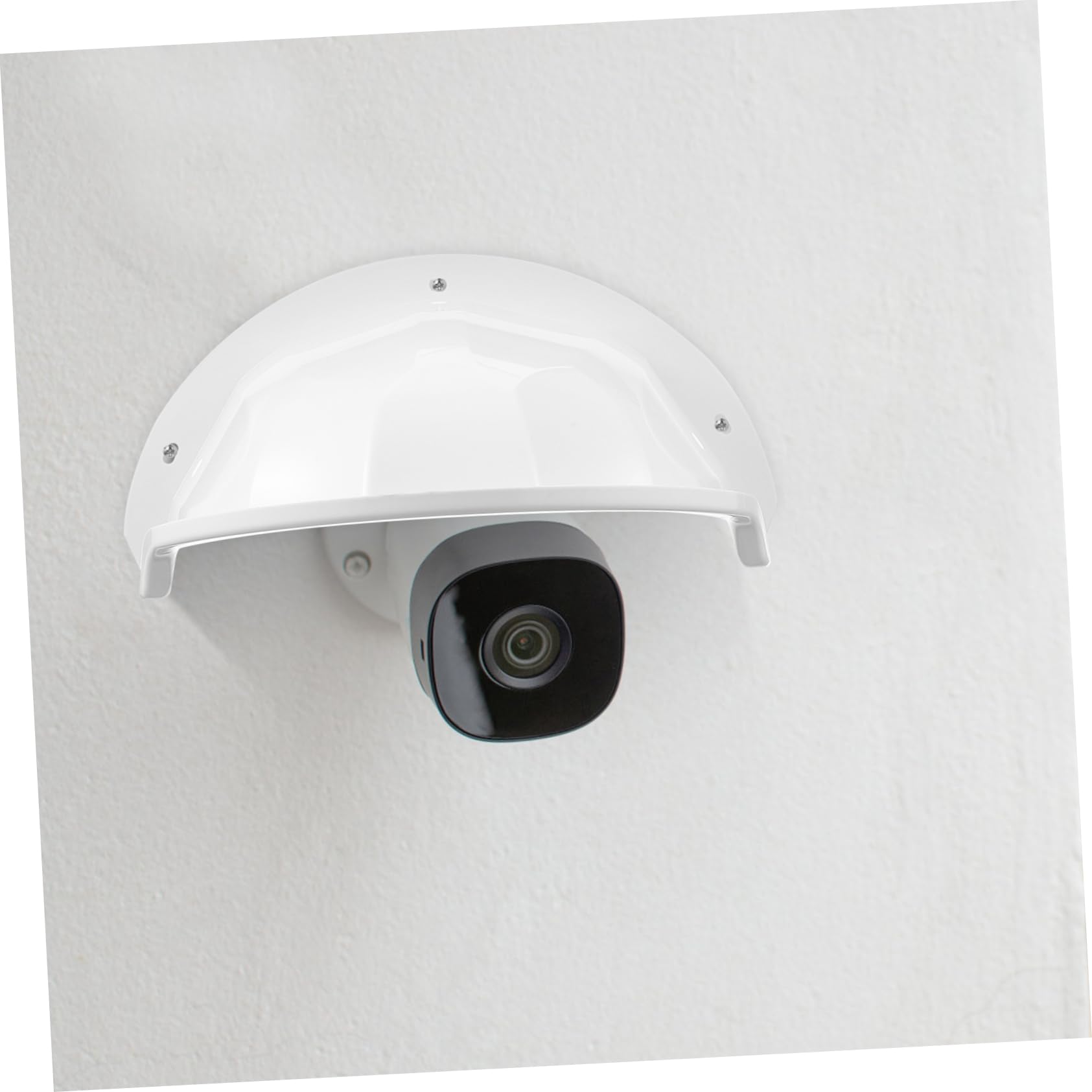 KOMBIUDA Boîtier de Caméra Extérieure Blanc en Abs, Protection Élégante et Simple la Pluie Saleté, Surveillance en Extérieur