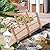 Garden Bridge, Garden Bridges For Outdoors, Wooden Bridge Pathway With Safety Rails Footbridgeyard Pond Bridge, Small Wood Walkway Landscaping, Backyard, Creek Or Farm , Stained Finished (Natural)