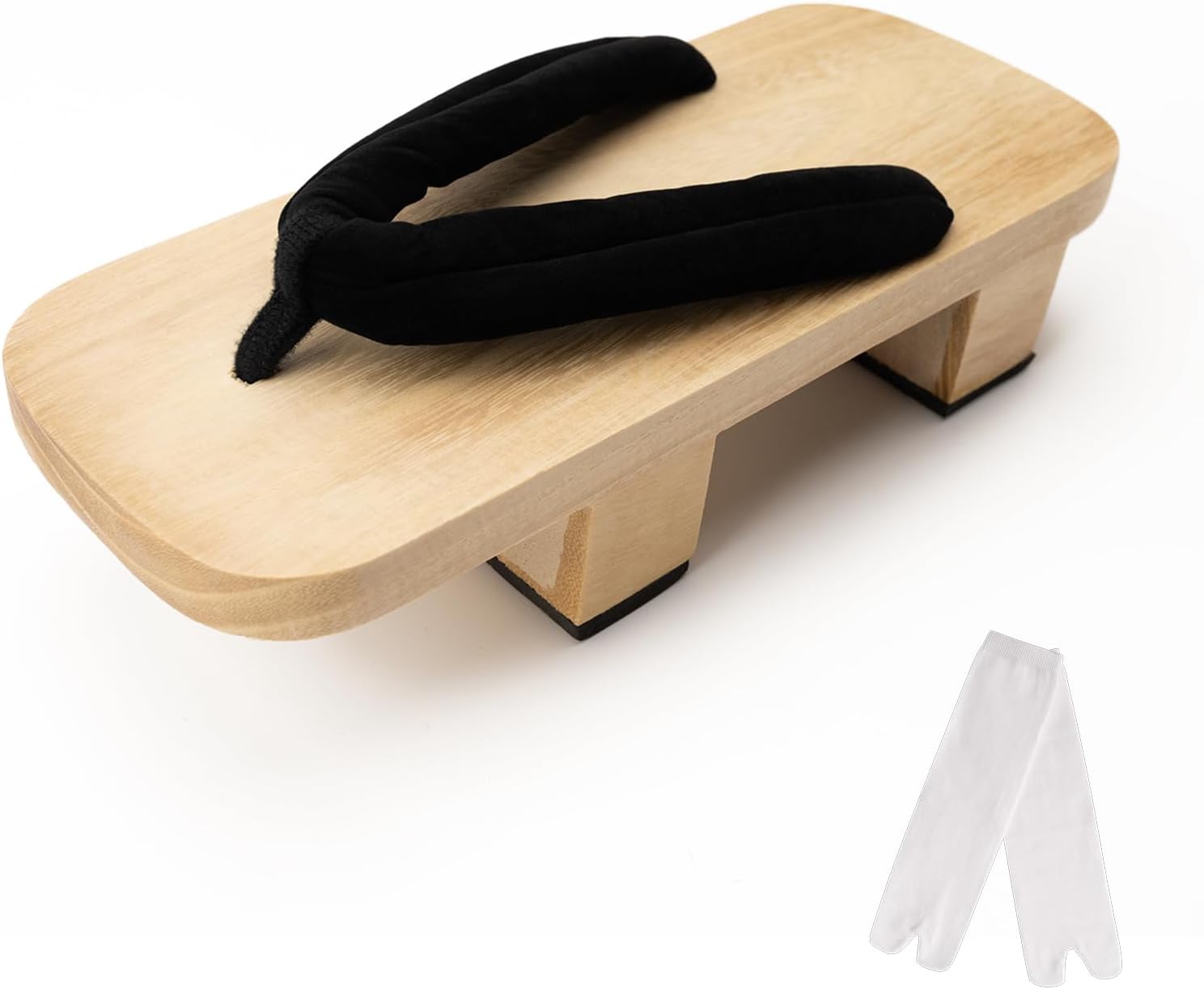 Japanese Shoes Geta Wooden Clogs with Tabi Socks