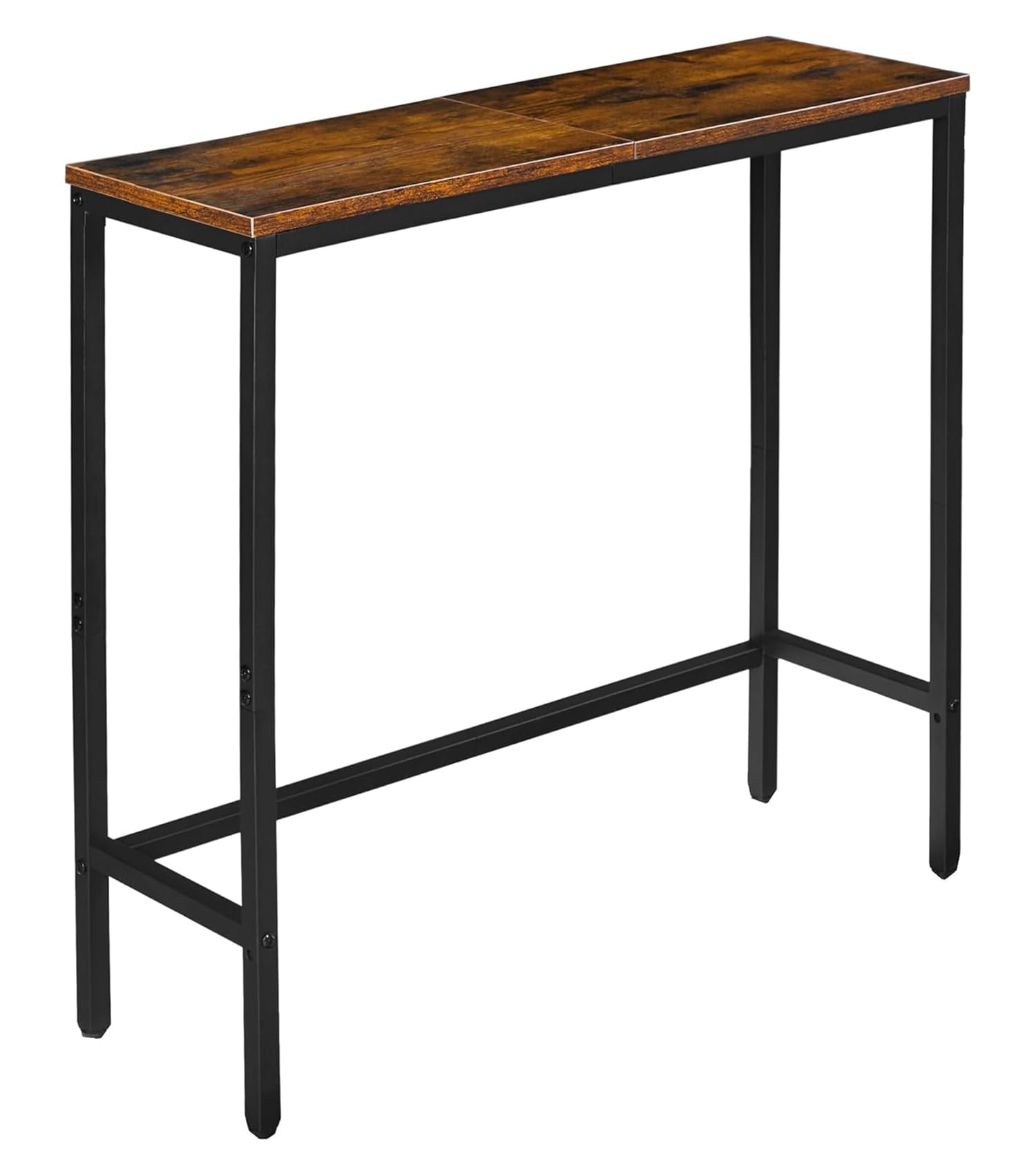 Gogoya Narrow Console Table 80cm, Entryway Sofa Table - Thin & Long Design for Hallway, Living Room, Foyer (Narrow Brown)