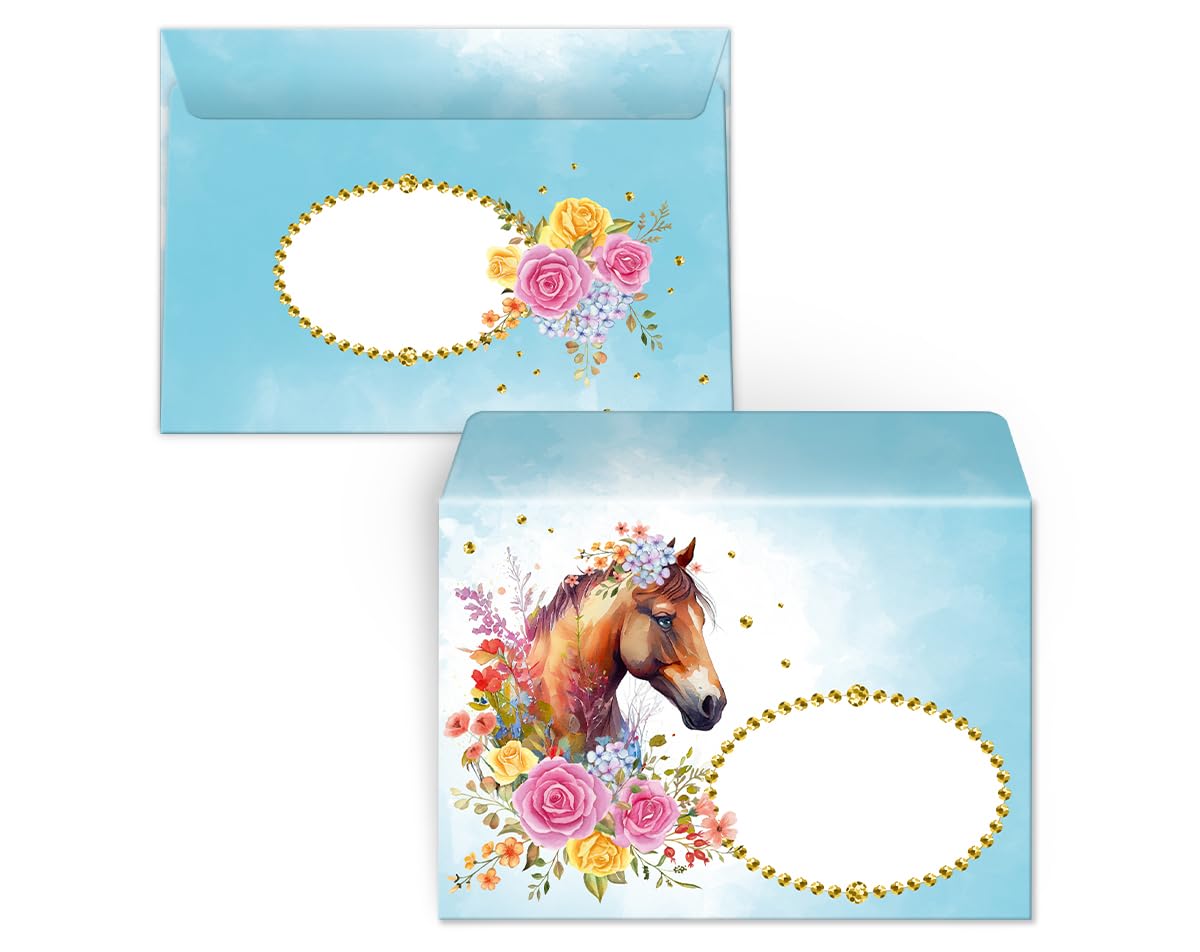 Minkocards 8 biglietti d'invito con 8 buste per il 5° compleanno dei bambini, motivo