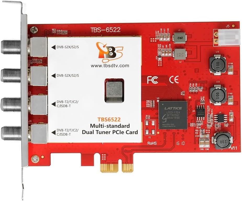 TBS 6522 Multi Standard Dual Tuner Pci-E Tv Tuner Dvb-S / Dvb-T / Dvb-C (Satellite, Terrestrial, Cable) Full Hd 1080P & Sd